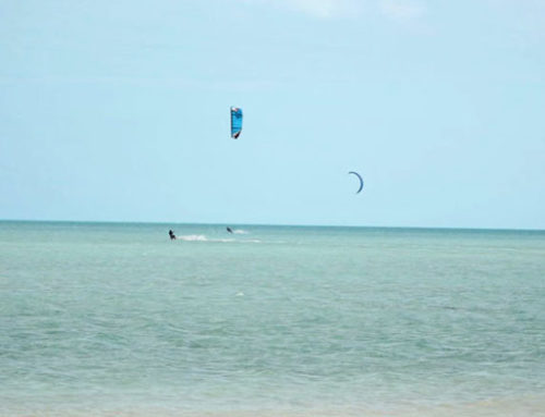 Kiteboarding in Front of the Villas